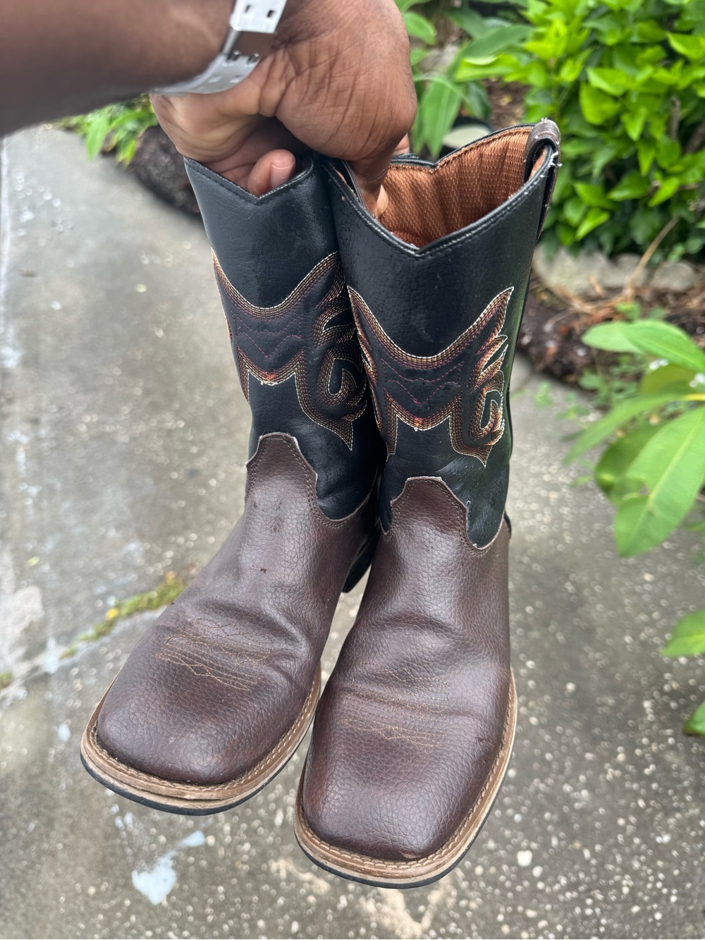 Austin Trading co Boots Youth Child Size 4 Brown Western Style Boots